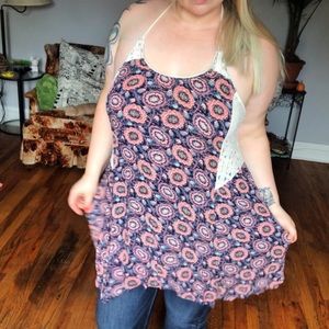 Floral Halter Style Tunic